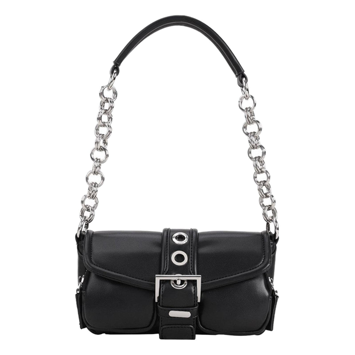 Enakshi Pu Leather Shoulder Bag Clutch Tote Bag Wallet Underarm Handbag Black|Clothing, Shoes & Accessories | Womens Handbags & 