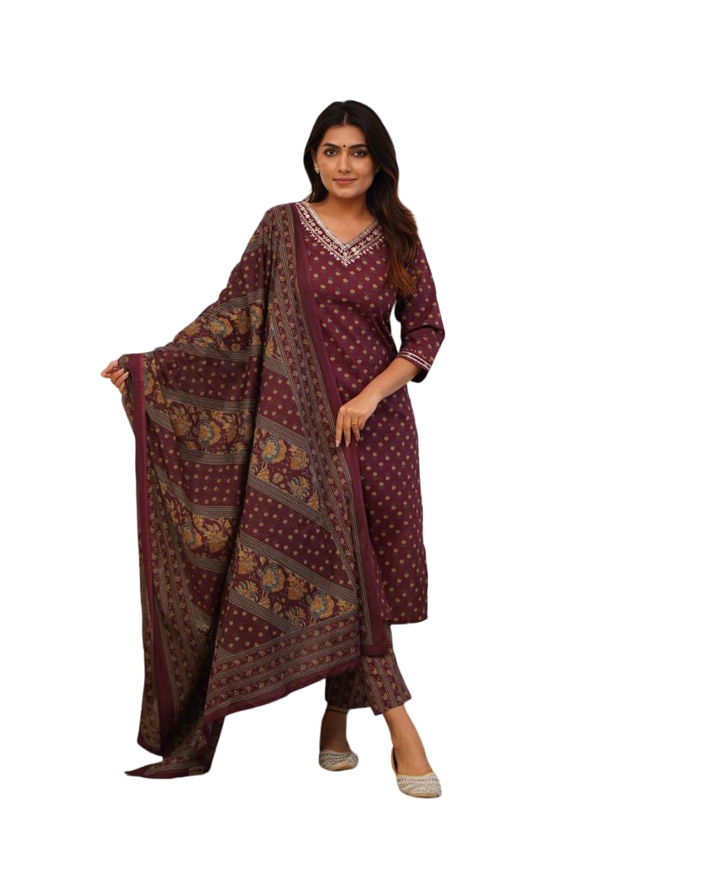 FABNEX kurta set for women | women embroidered kurta set | Women Kurta Sets Kurtis | Women Kurta Pant Set (K-91-92) (IN, Alpha, 