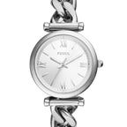 Fossil Women's Carlie Mini Quartz Stainless Steel Three-Hand Watch, Color: Silver (Model: ES5331)