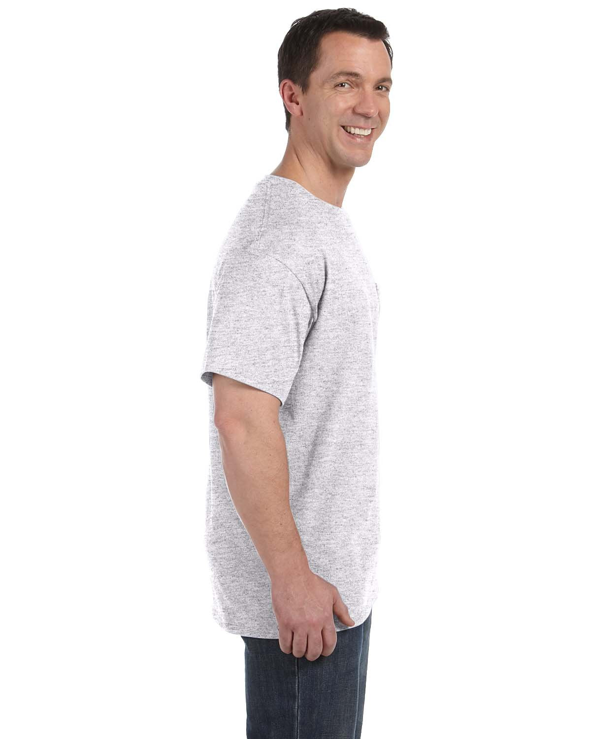 Mens Authentic-T Pocket T-Shirt - ASH - S(D0102H7KWAT)