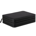 Homeater 10 Slot Watch Box Portable Travel Zipper Case Collector Storage Jewelry Storage Box(Black)