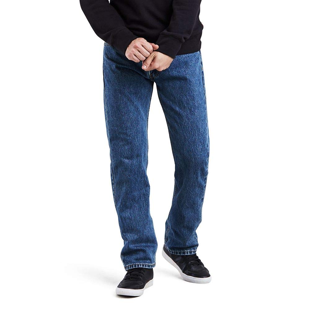 Levi's Men's 505 Regular Fit Jeans (Also Available in Big & Tall), Medium Stonewash, 40W x 32L