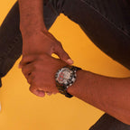 Armitron Sport Men's 40/8309RED Grey Cased Digital Chronograph Black Resin Strap Watch