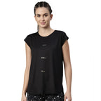 Enamor Athleisure Womens Cotton Light Weight Quick Dry 4 Way Stretch Antimicrobial Relaxed Fit Short Sleeve Crew Neck Active Lo