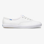 Keds Women's Champion Lace Up Sneaker, White Leather, 9.5