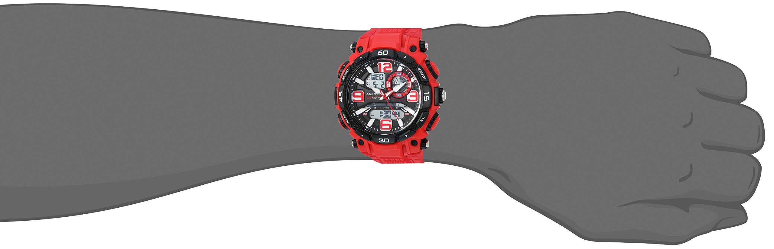 Armitron Sport Men's Analog-Digital Chronograph Resin Strap Watch