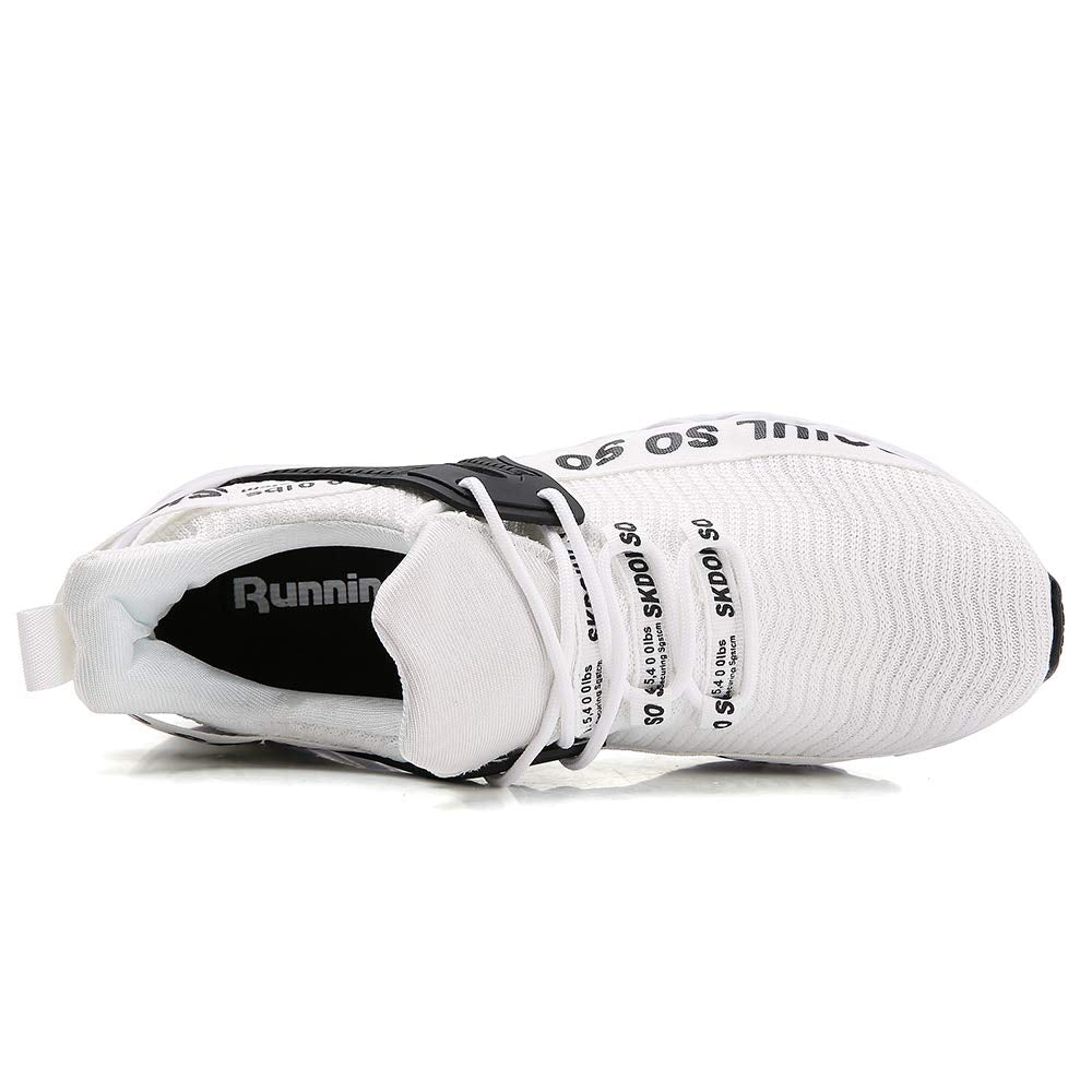 SKDOIUL Men All White Sneakers mesh Breathable Comfort Sport Running Walking Shoes Man Runner Fashion Jogging Casual Tennis Trai