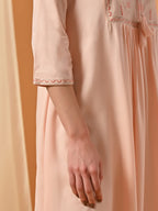 Rangita Rayon Calf Length Embroidered Flared Kurti For Women | Kurta For Women