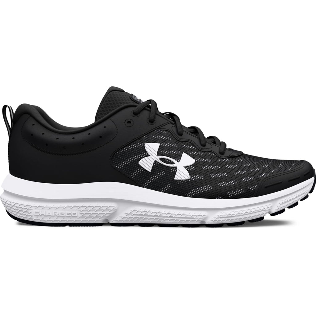 Under Armour Men's Charged Assert 10, (001) Black/Black/White, 15, US