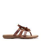 Clarks Women's Elizabelle Mae Flip-Flop, Tan Combi, 7