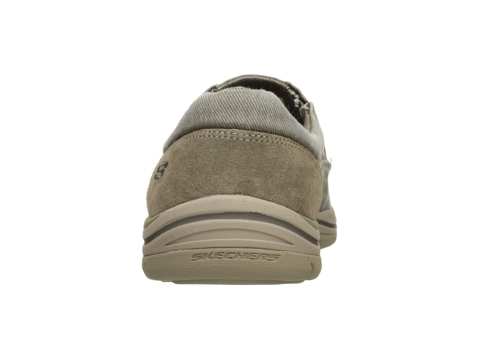 Skechers Men's Expected Avillo Moccasin, Khaki, 10 2W US