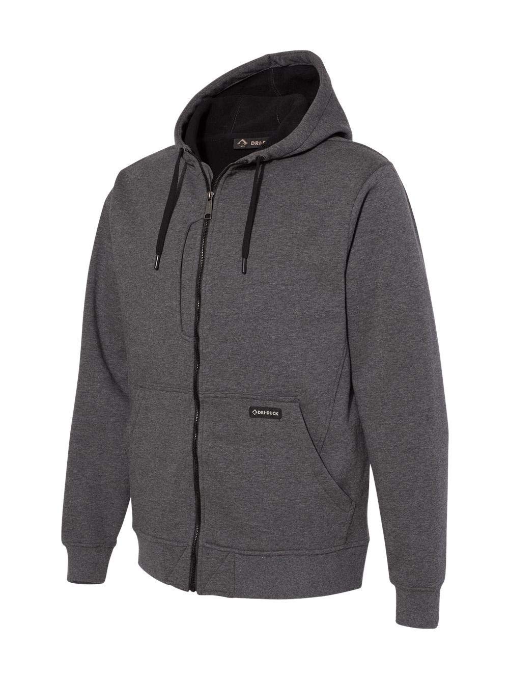 Mens Bateman Power Full Zip Hooded Fleece - BLAcK - S(D0102H78MN8)
