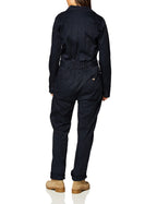 Dickies Women's Long Sleeve Cotton Twill Coverall, Dark Navy, Small