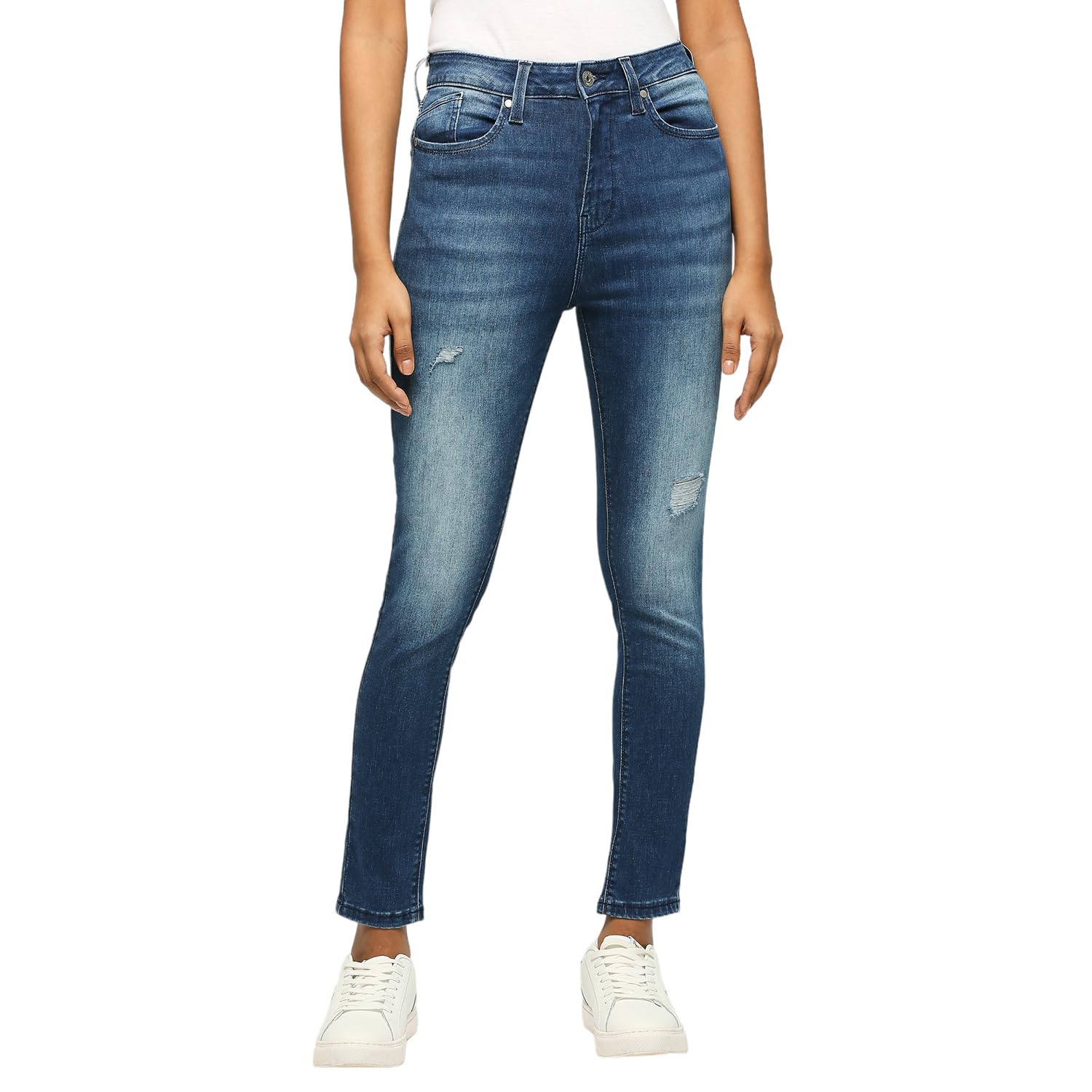 Pepe Jeans WomenS Skinny Jeans (Pl204616J678_Med Used_Mid Indigo Blue