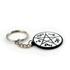 Official Supernatural Devils Trap Metal Keychain - Features Soft Enamel Design - Perfect for Rings, Purses, Backpacks - Premium
