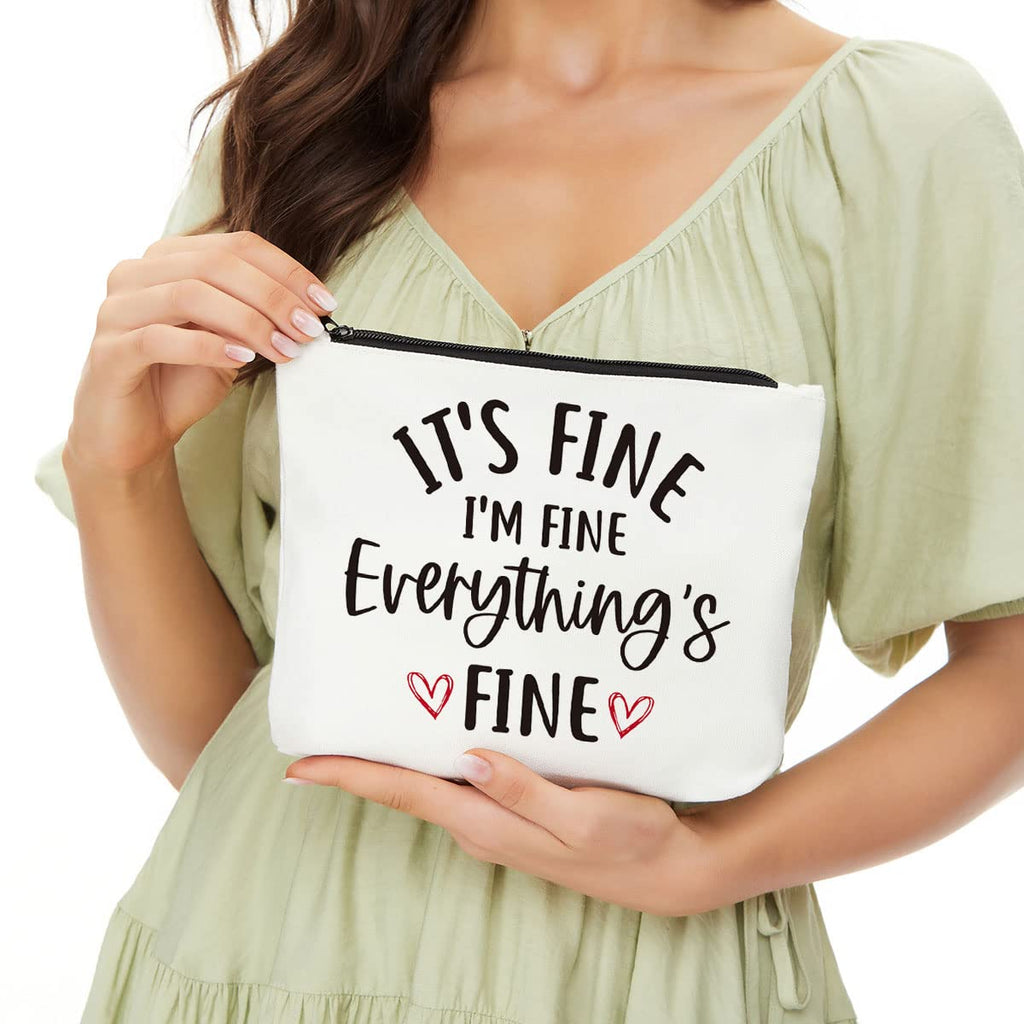 Inspirational Gifts for Women, Positive Inspirational Quotes Makeup Bag - Uplifting Encouragement Gifts for Women, Girls, Teens,