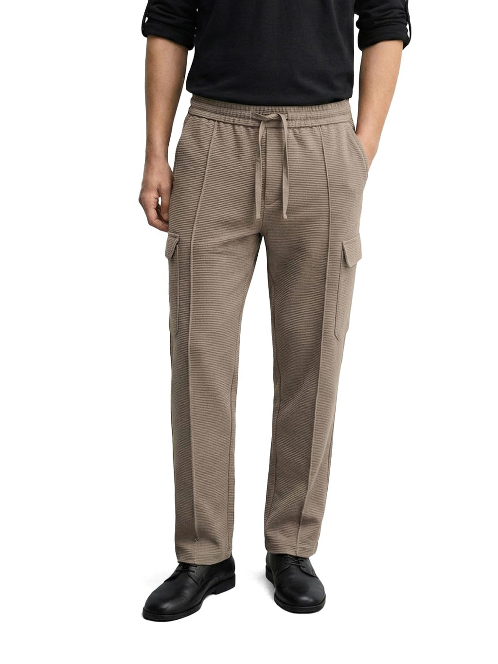 The Indian Garage Co Mens Loose Fit Mid-Rise Stretchable Joggers