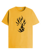 ADRO Mens Solid Regular Fit T-Shirt (RN24-GOK-MU_Mustard