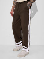 The Souled Store Official Korean Joggers : Sepia Mens and Boys Korean Fit Cotton Blend Solid Korean Joggers