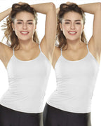 Lyra Women Pack Of 2 Camisoles White