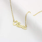 Yiyang Personalized Name Necklace Chain 18k Gold Plated Stainless Steel Pendant Jewelry Birthday Best Friend Christmas Gifts for