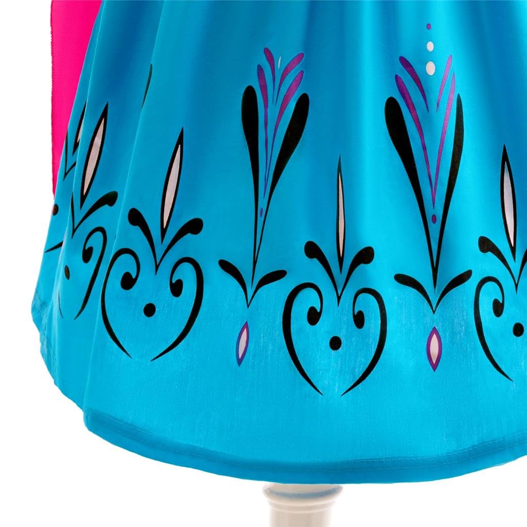 Dressy Daisy Toddler Girls Ice Princess Snow Queen Coronation Dress Up Costume with Cape Halloween Christmas Party Outfit Size 2