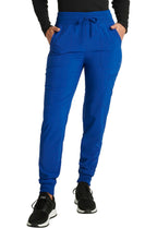 EDS Essentials Jogger Scrubs for Women, Drawstring Scrub Pants DK065, XL, Galaxy Blue