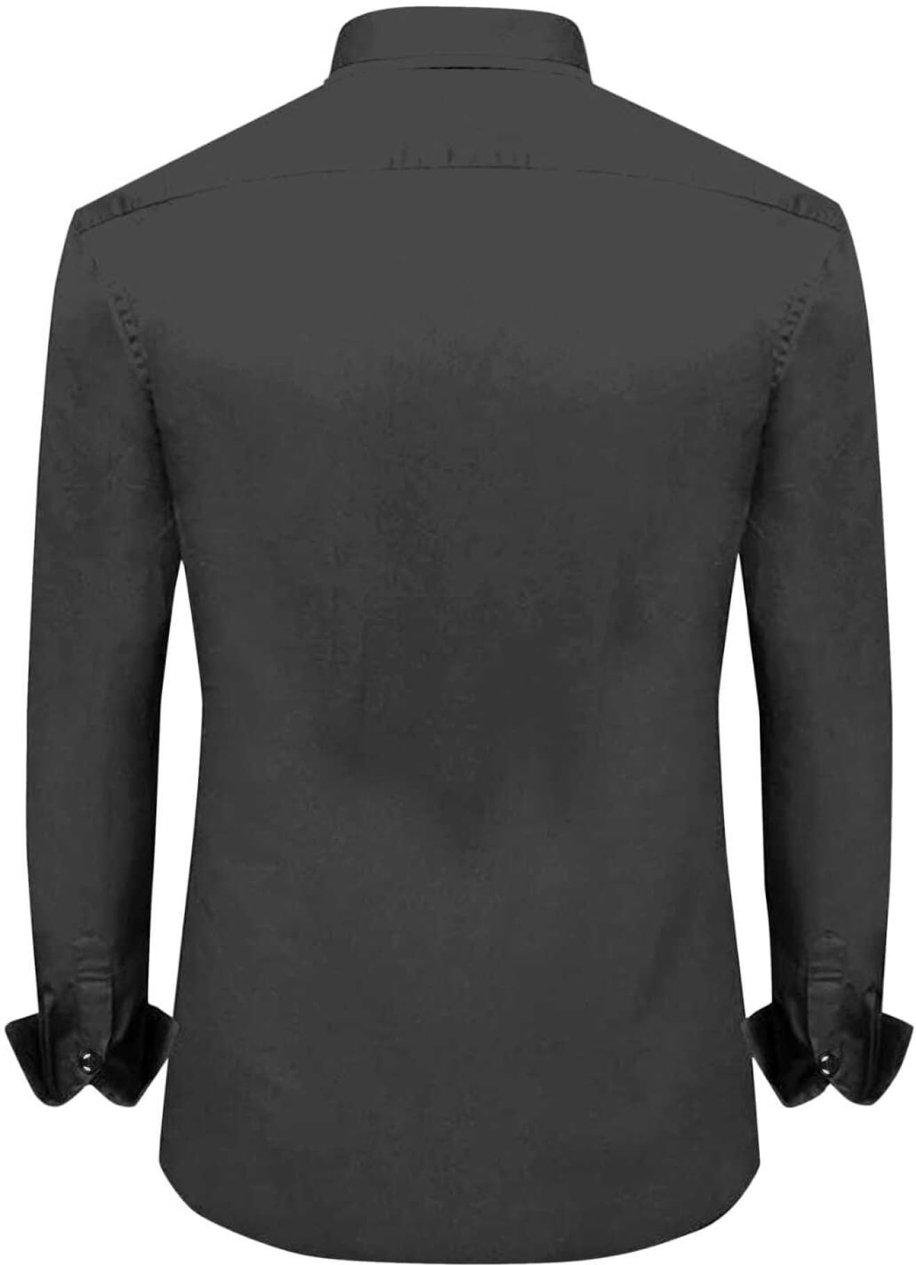 Rebelify MenS Cotton Blend Shirt With Pockets Full Sleeves Collared Neck Solid Pattern Botton Down Closure Relaxed Fit And Stan