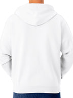 Jerzees -Men's NuBlend Fleece Hoodies and Sweatshirts, Full Zip-White, Large