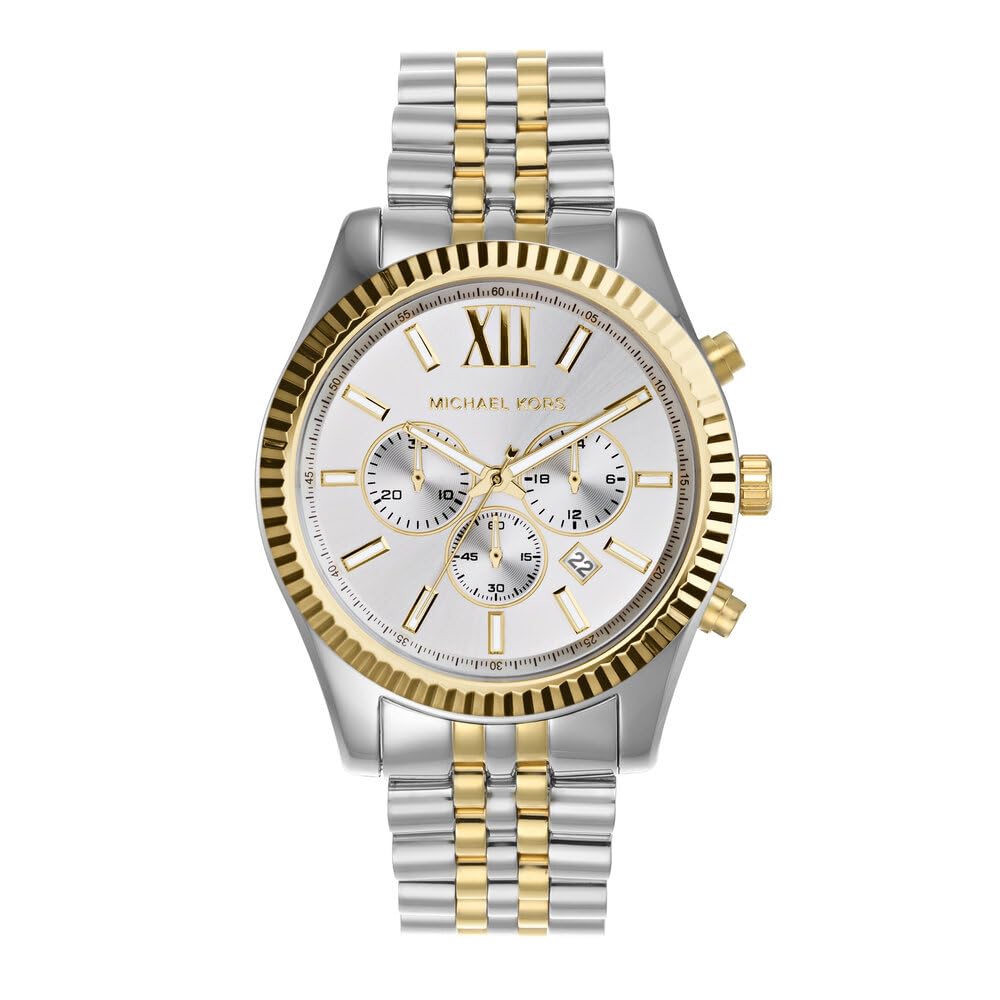 Michael Kors Lexington Chronograph Two-Tone Stainless Steel Men's Watch (Model: MK8344)