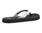 Sanuk Women's Yoga Serenity | Flip Flops for Women | Yoga Sandals For Women | Memory Foam Footbed, White, 8