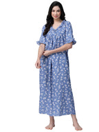 OOMPH! Cotton Blend Nighty for Womens | Night Gown | Nighty | Nightdress | Maxi Dress | Sleepwear | Gown for Women | Nighties |