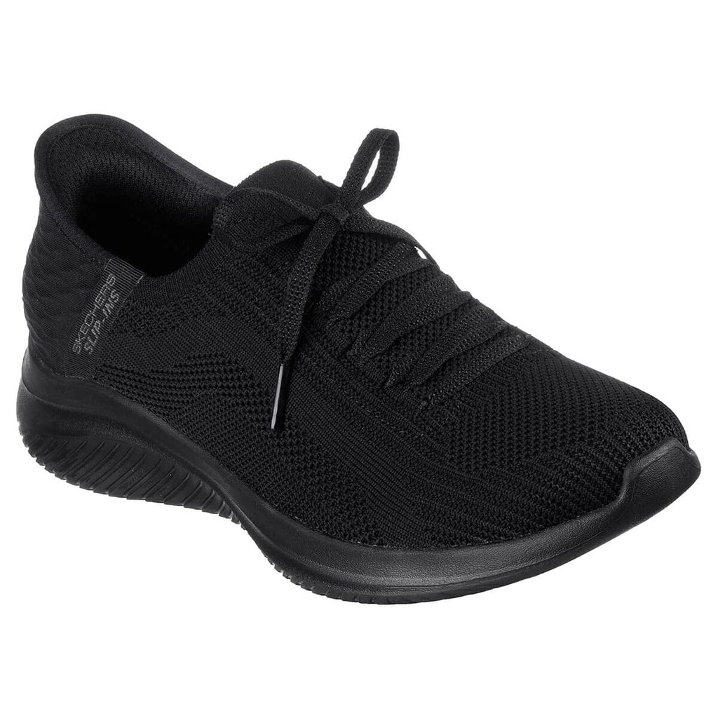 Skechers Sport Women's Women's Hands Free Slip-Ins Ultra Flex 3.0-Brilliant Path Sneaker, Black/Black, 9