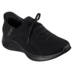 Skechers Sport Women's Women's Hands Free Slip-Ins Ultra Flex 3.0-Brilliant Path Sneaker, Black/Black, 9