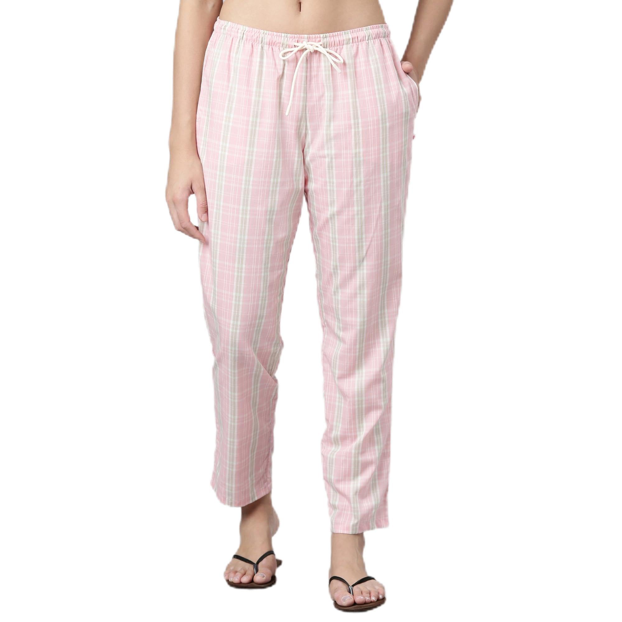 Enamor E4A5 Mid-Rise Straight Leg Pant for Women with Side Pockets