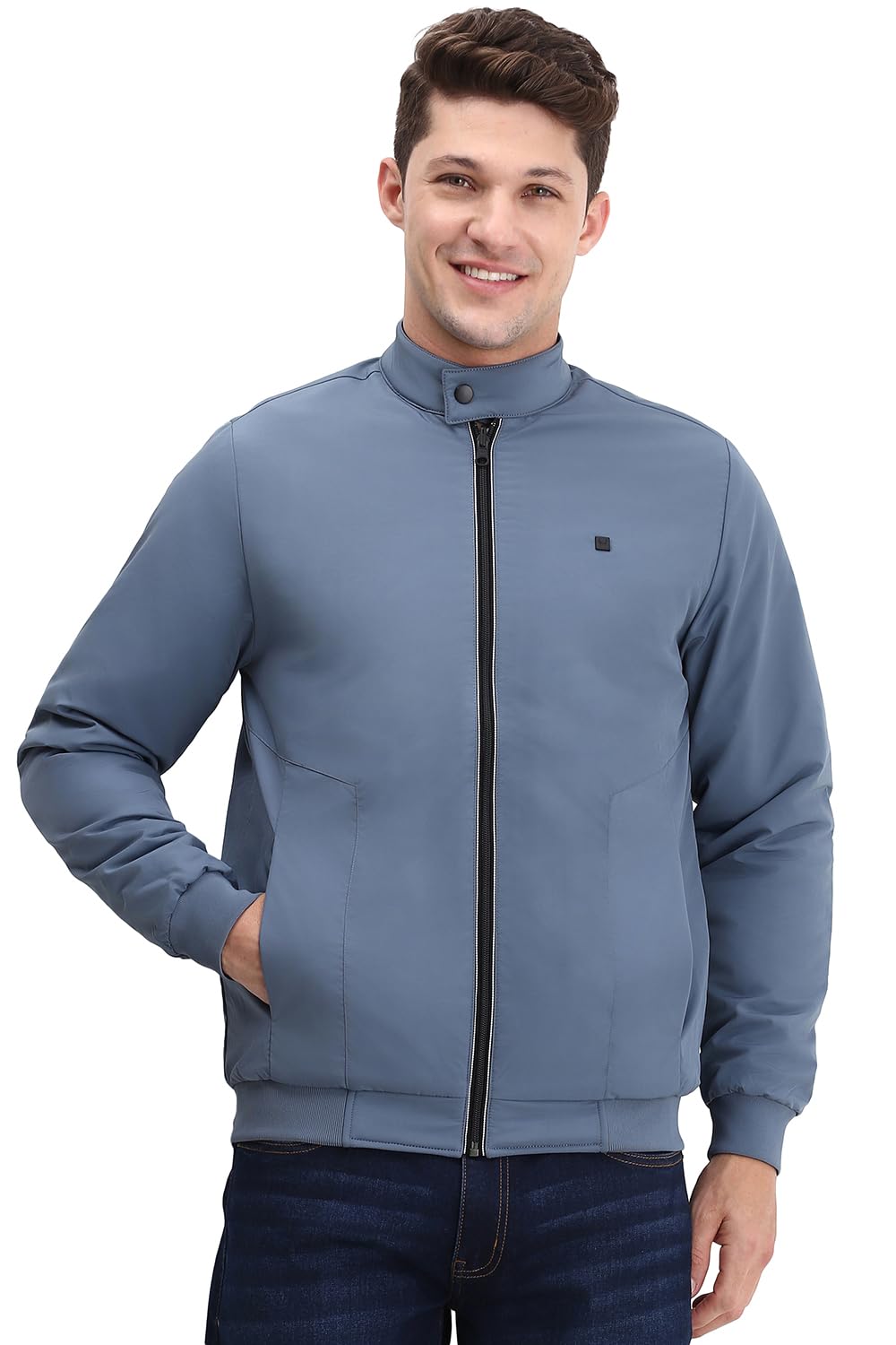 Allen Solly Men Regular Fit Solid Casual Full Sleeve Jacket