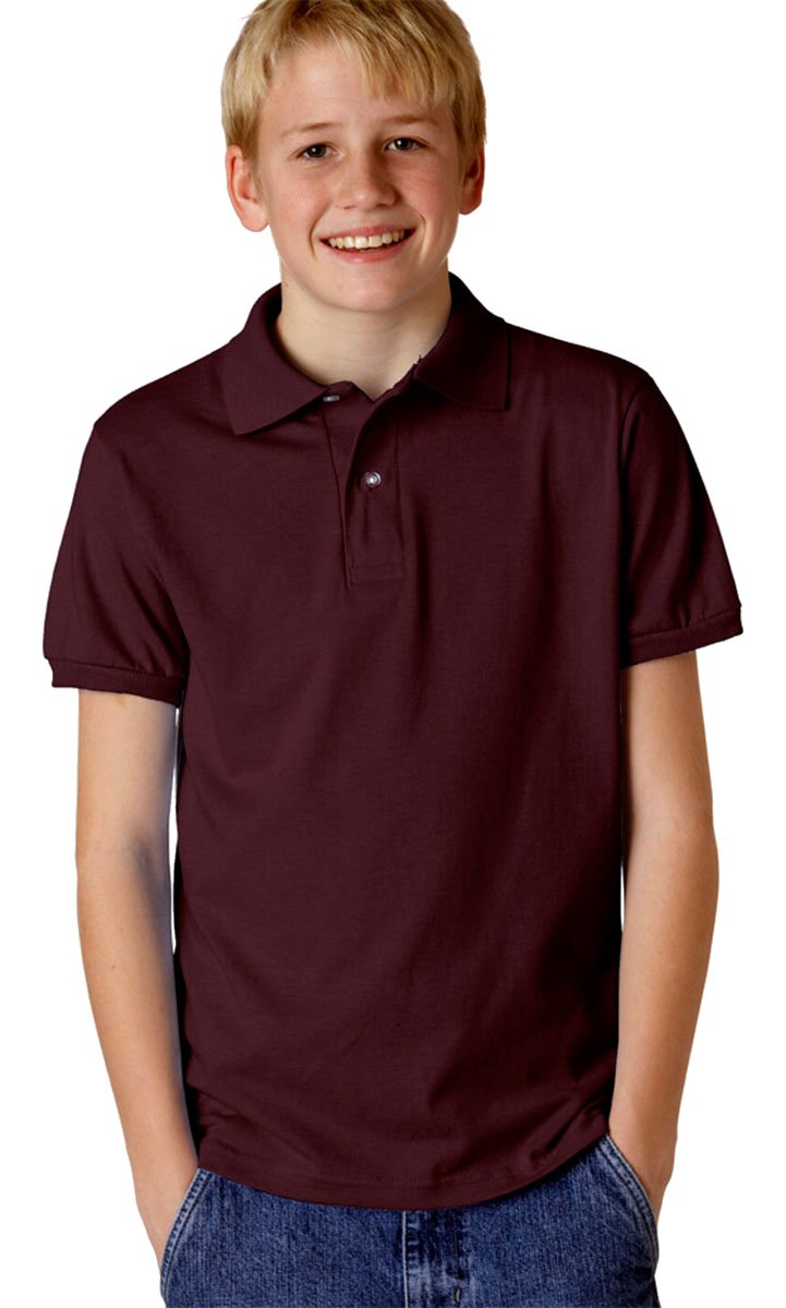 Youth SpotShieldJersey Polo - FOREST gREEN - S(D0102HI3D7W)