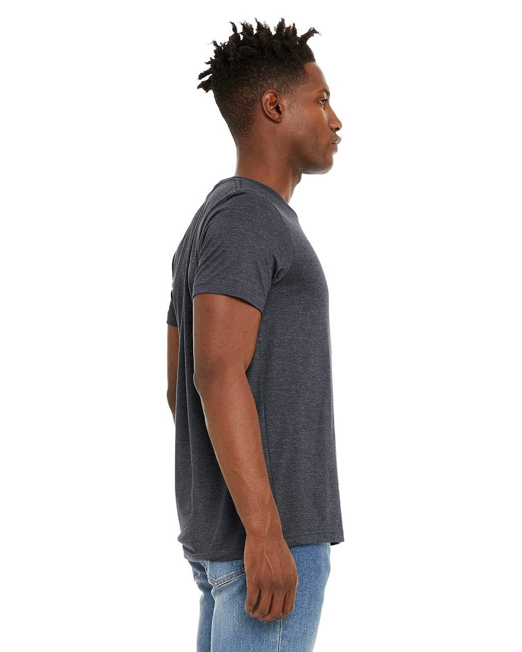 Unisex Sueded T-Shirt - HEATHER RED - XS(D0102H7KETX)