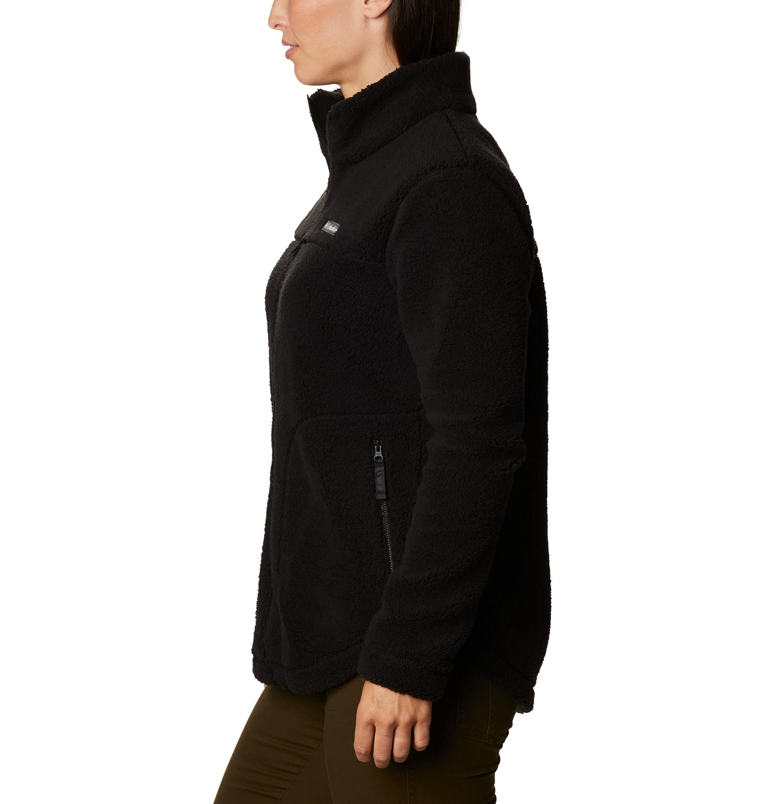 Ladies West BendSherpa Full-Zip Fleece Jacket - cHALK - L(D0102H7DP9X)