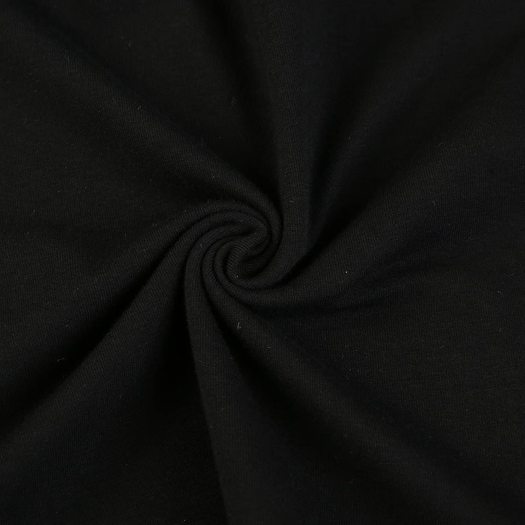 Jorssar Girls Black Halloween Peter Pan Collar Dress Clothes Kids Cotton Long Sleeve Twirly Dress Size 7 8 Years Old