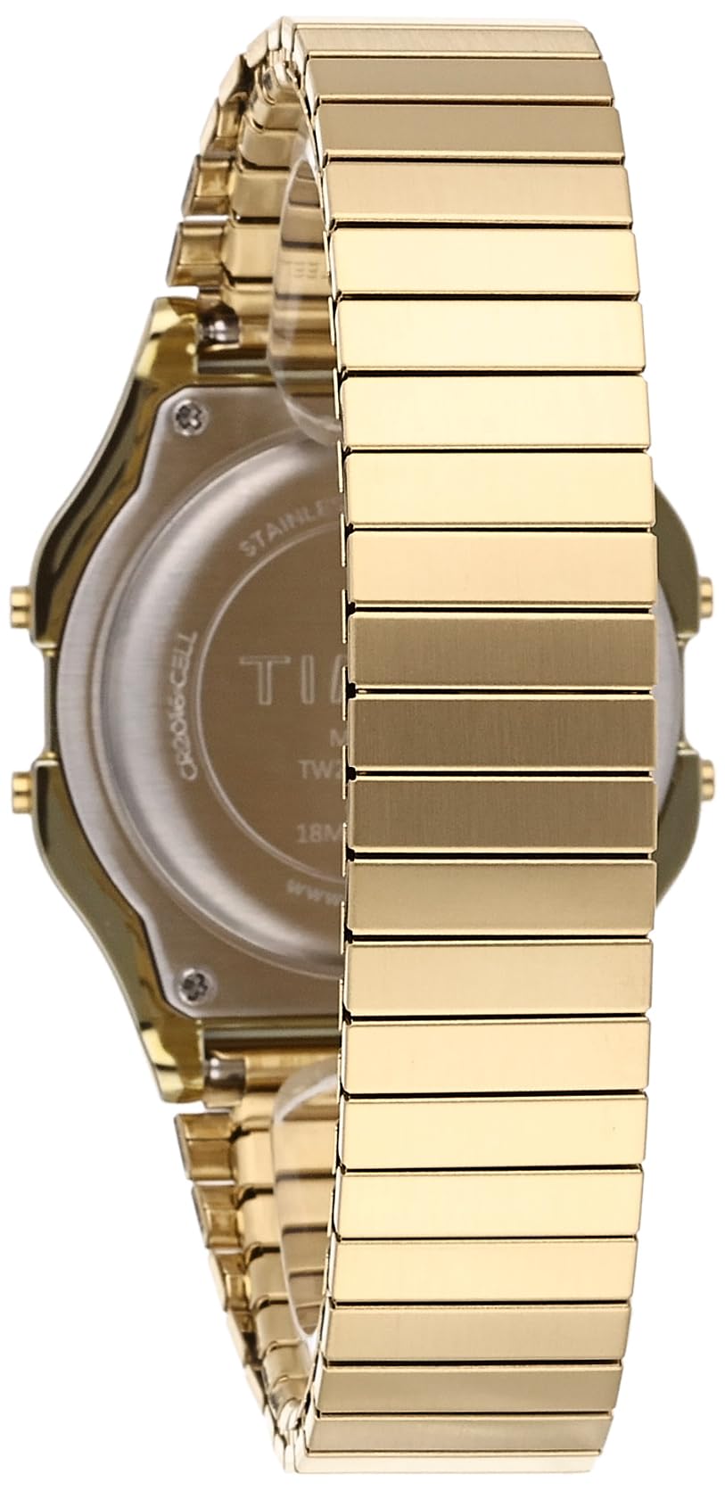 Timex T80 34mm Watch - Gold-Tone with Stainless Steel Expansion Band