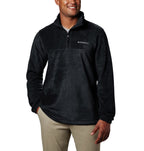 Columbia Men's Steens Mountain Half Zip Fleece, Black, Small