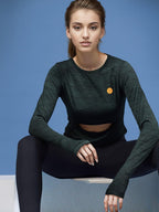 Rigo Round Neck Activewear Top for Women | Comfort Fit Stylish Active T-Shirt for Girls | Gym/Sports Wear Tees & Workout Tops |