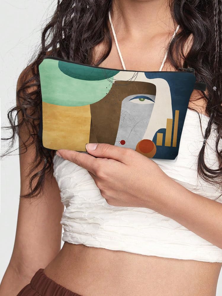 Deanfun Makeup Bag, 3pcs/set Super Funny 3D Printing Women Cosmetic Bag Multifunction Pencil Holder