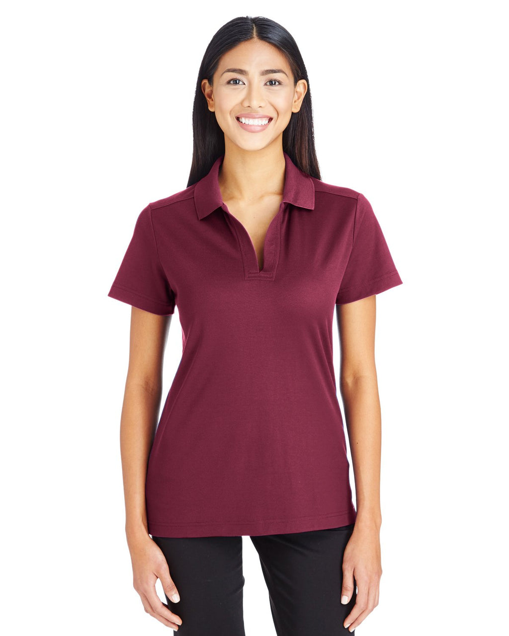 crownLux Performanceadies Plaited Polo - gRAPHITE - XS(D0102H7N9L6)