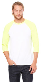 Unisex 34-Sleeve Baseball T-Shirt - gRY cHR BLK TRB - S(D0102H7WgN6)
