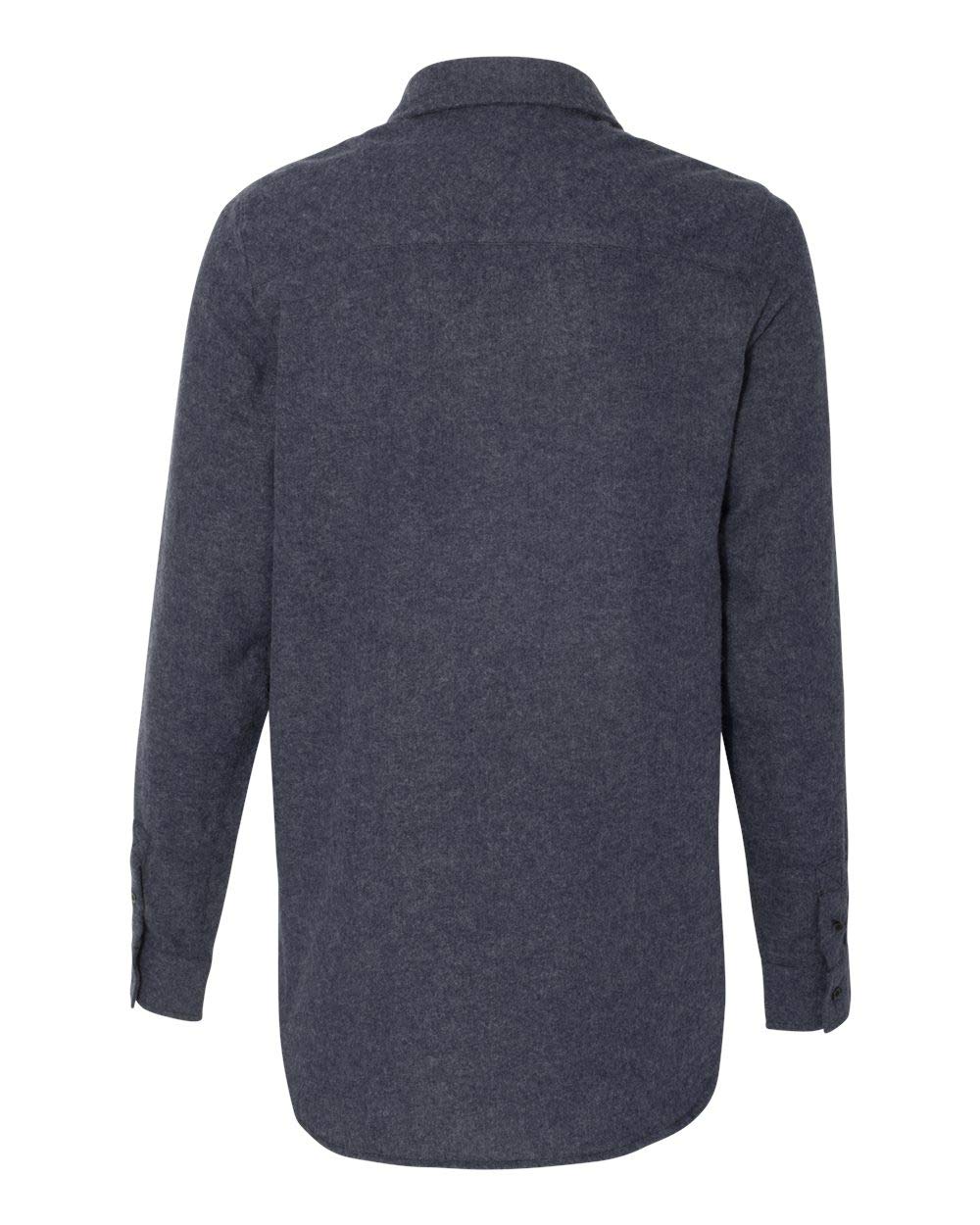 Burnside Ladies' Solid Flannel Shirt M HEATHER GREY