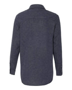 Burnside Ladies' Solid Flannel Shirt M HEATHER GREY