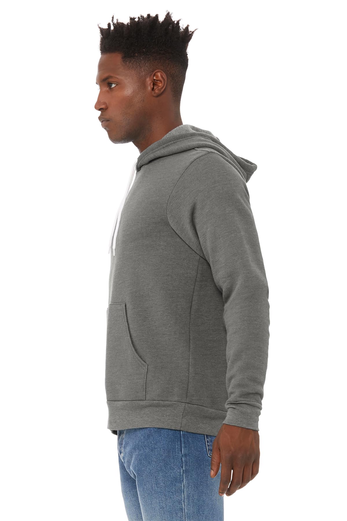 Unisex Sponge Fleece Pullover Hoodie - NAVY - S(D0102H7W2R2)
