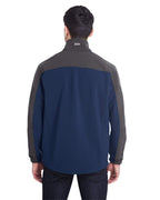 Mens Poly Spandex Motion Softshell Jacket - RED cHARcOAL - S(D0102H78cEJ)